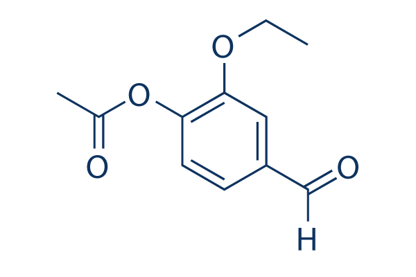 Ethyl vanillin acetate Chemical Structure