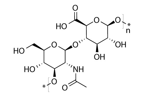 Molecular Formula of Hyaluronic acid Formula molecolare dell'acido ialuronico