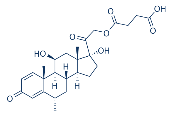 Methylprednisolone hemisuccinate  Chemical Structure