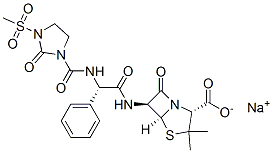 Mezlocillin Sodium Chemical Structure