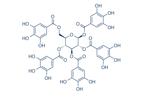 1,2,3,4,6-O-Pentagalloylglucose Chemical Structure
