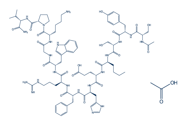Melanotan I acetate Amino-acid Sequence