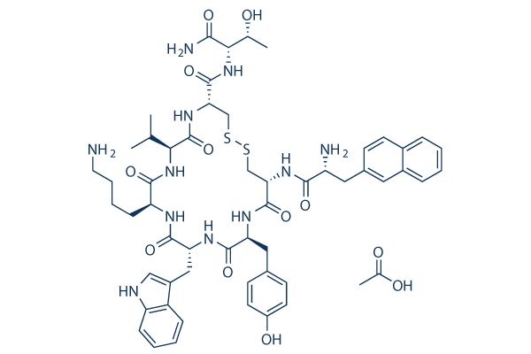 Lanreotide acetate Chemical Structure