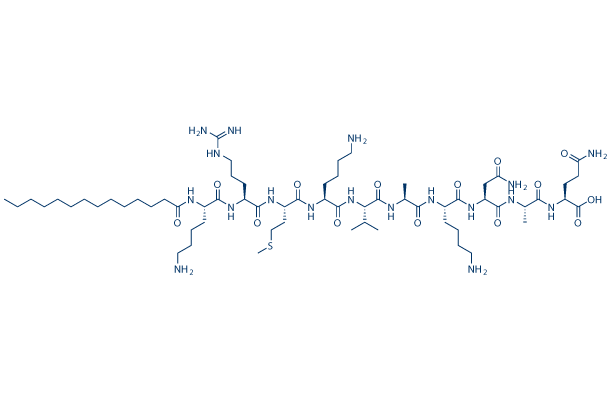 Pep2m, myristoylated (TFA) Amino-acid Sequence