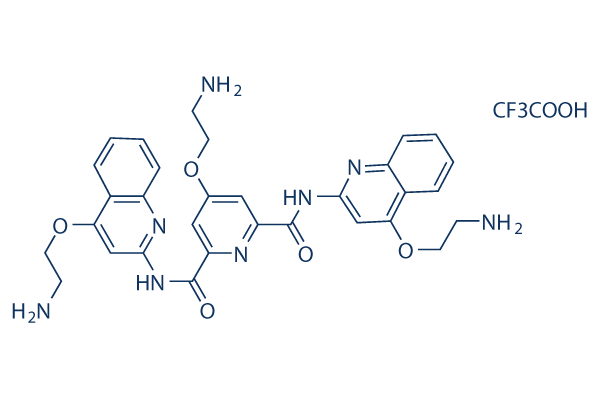 Pyridostatin (RR82) Trifluoroacetate Salt Chemical Structure