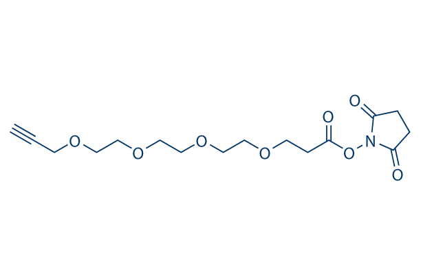 Propargyl-PEG4-NHS ester Chemical Structure