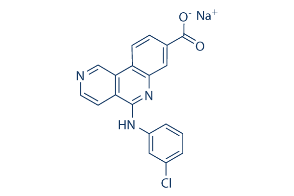 Silmitasertib (CX-4945) sodium salt Chemical Structure