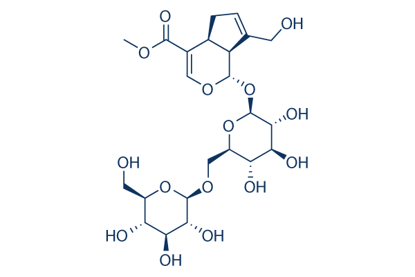 Genipin 1-O-beta-D-gentiobioside Chemical Structure