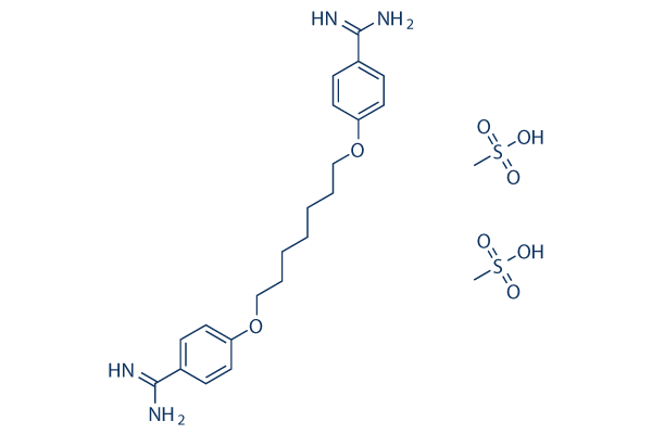 Heptamidine Dimethanesulfonate Chemical Structure