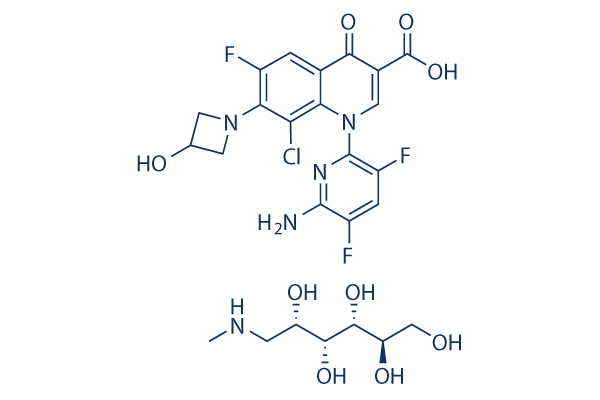 Delafloxacin Meglumine Chemical Structure