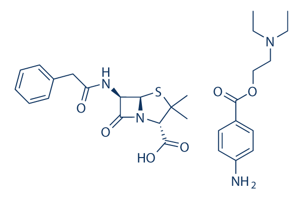 Procaine penicillin G Chemical Structure