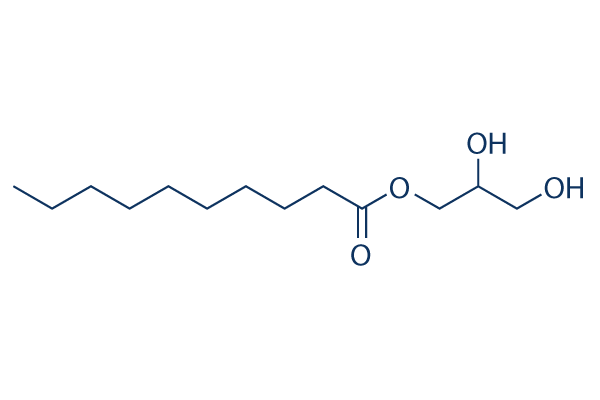 Glyceryl monocaprate (Monocaprin) Chemical Structure