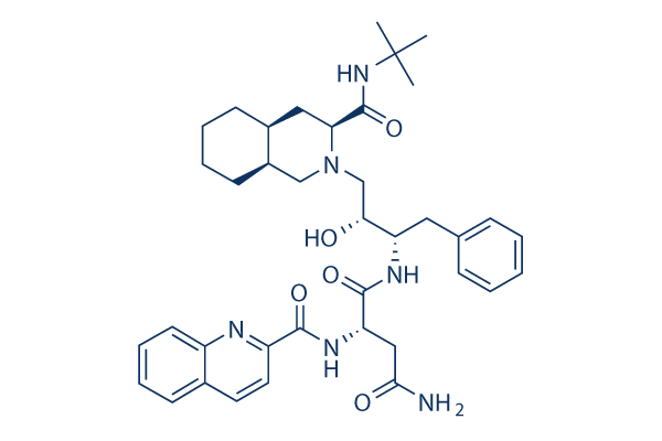 Saquinavir (Ro 31-8959) Chemical Structure