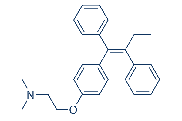 Tamoxifen (ICI 46474) Chemical Structure
