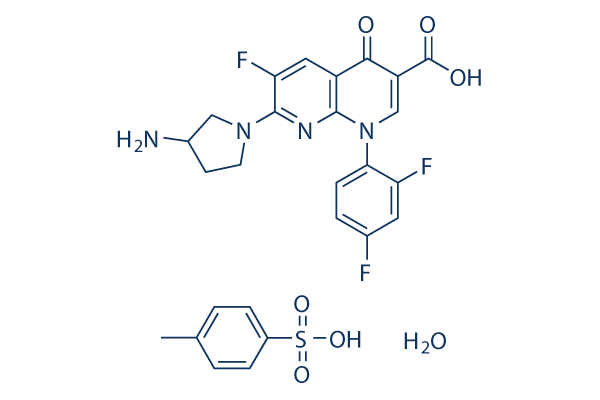 Tosufloxacin p-Toluenesulfonate Hydrate Chemical Structure